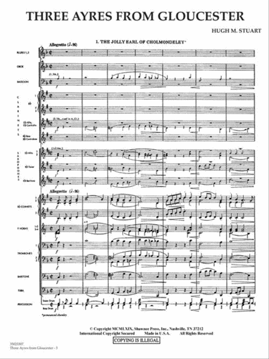 Three Ayres from Gloucester Concert Band scores gallery preview page 5