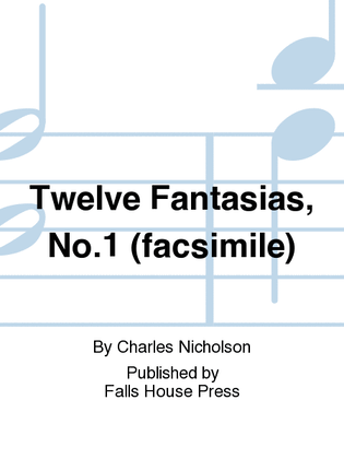 Twelve Fantasias, No. 1 (Facsimile)