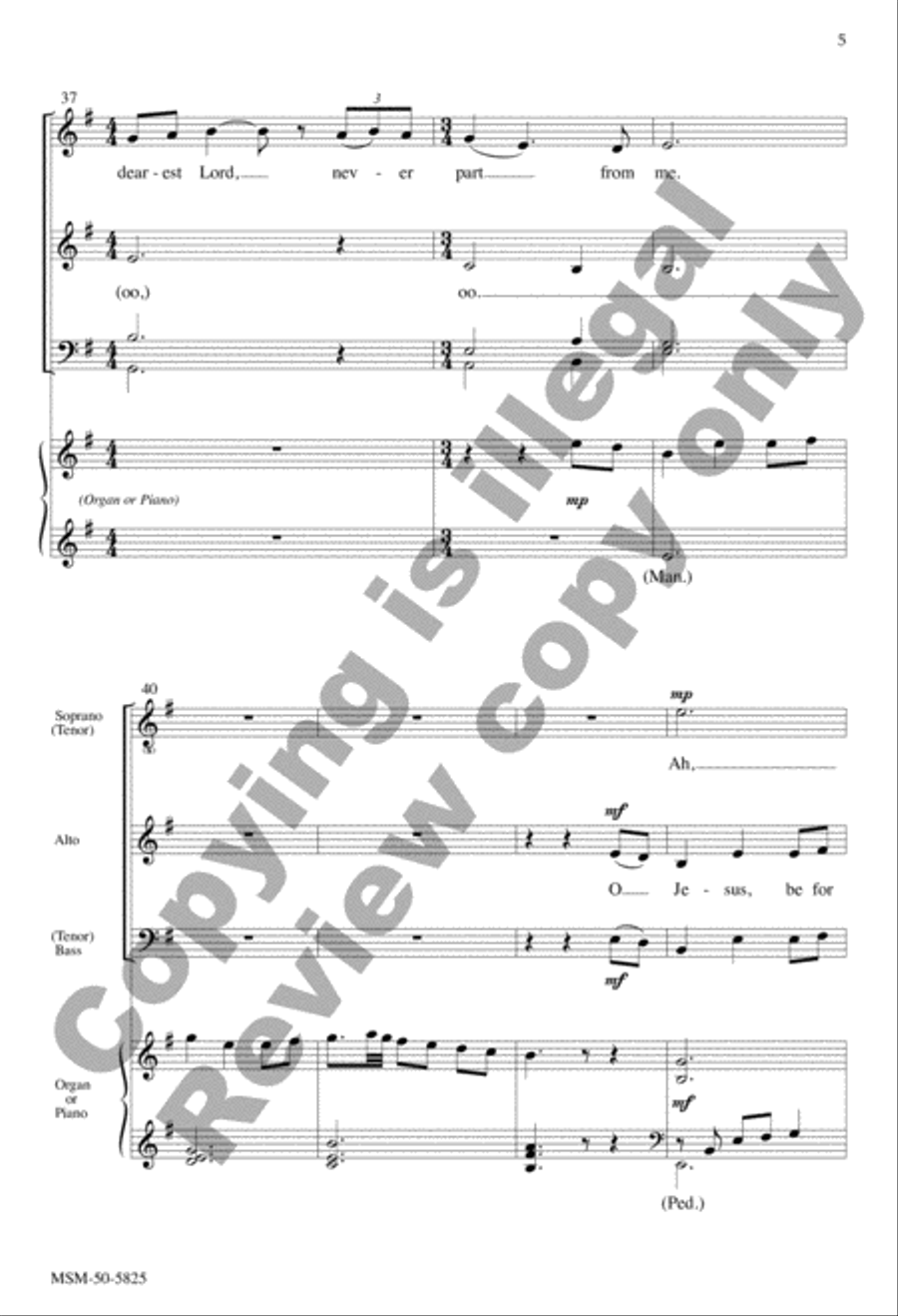 O Jesus, Every Moment (Bí, a Íosa, Im Chroíse) 4-Part scores gallery preview page 5