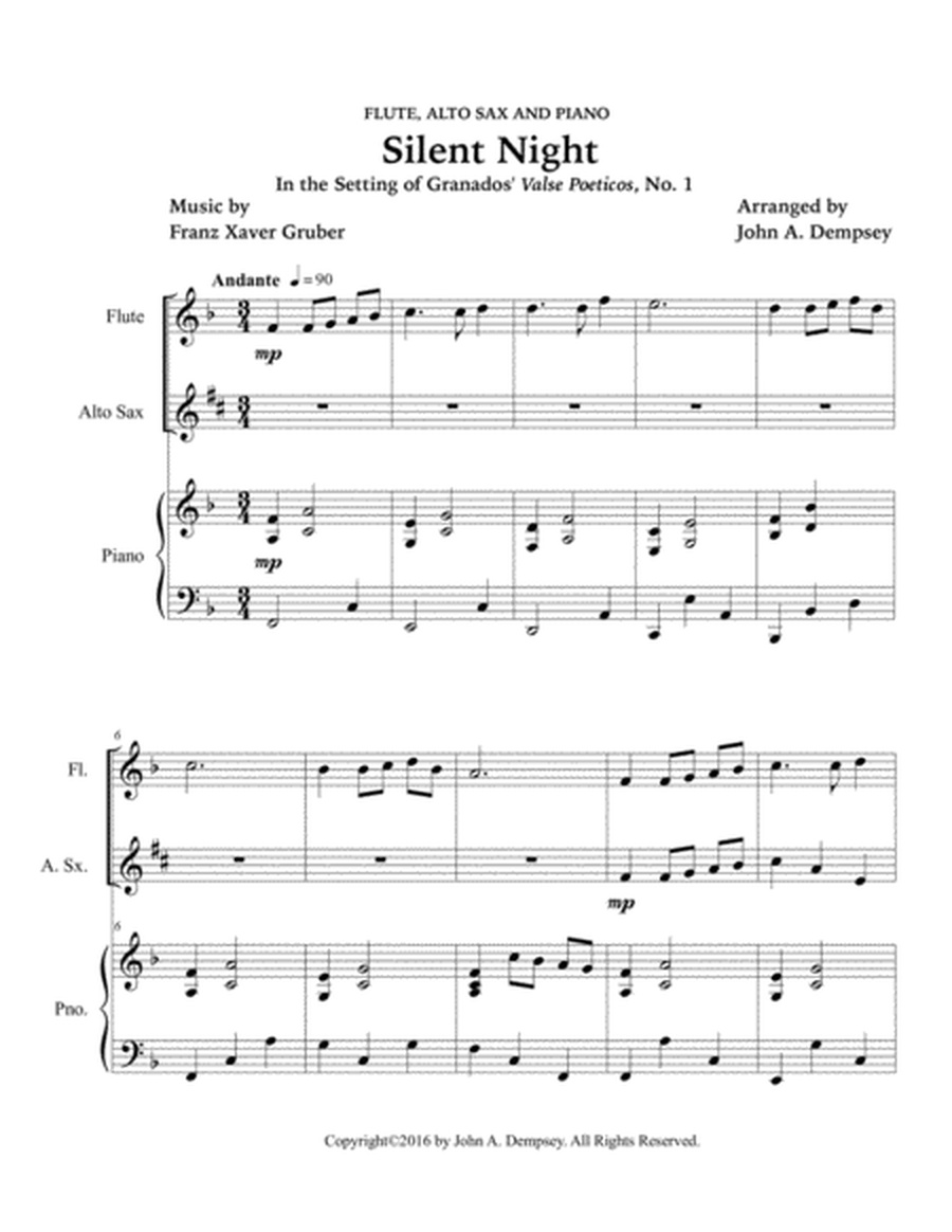 Silent Night (Trio for Flute, Alto Sax and Piano) image number null