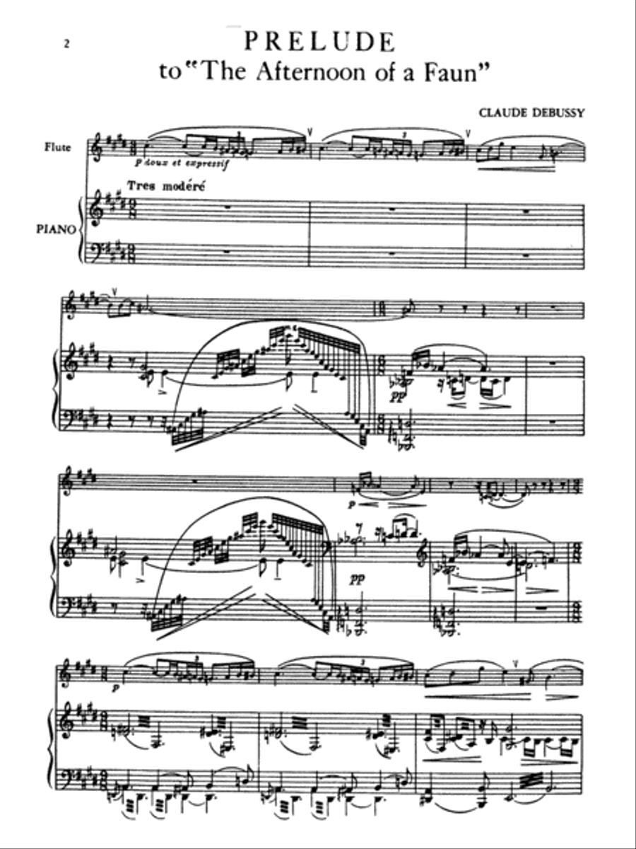 Prelude to Afternoon of a Faun Small Ensemble scores gallery preview page 3