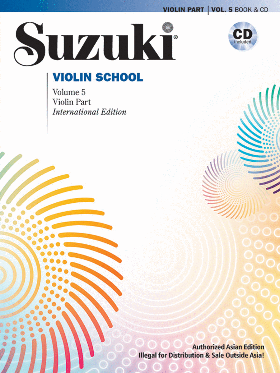 Suzuki Violin School, Volume 5 (Asian Edition)