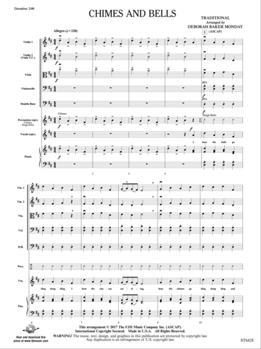 Chimes and Bells: Score Chimes and Bells: Score String Orchestra scores gallery preview page 3