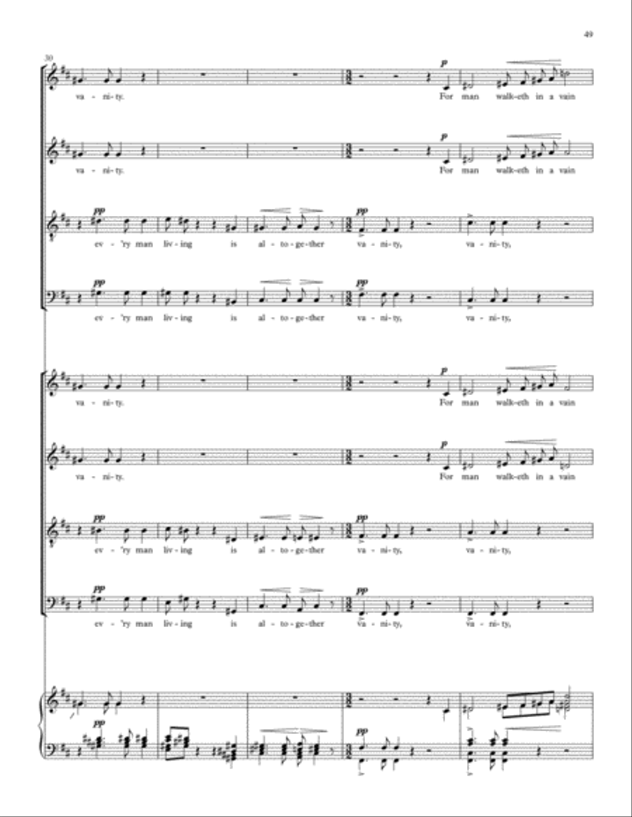 Songs of Farewell Divisi scores gallery preview page 65
