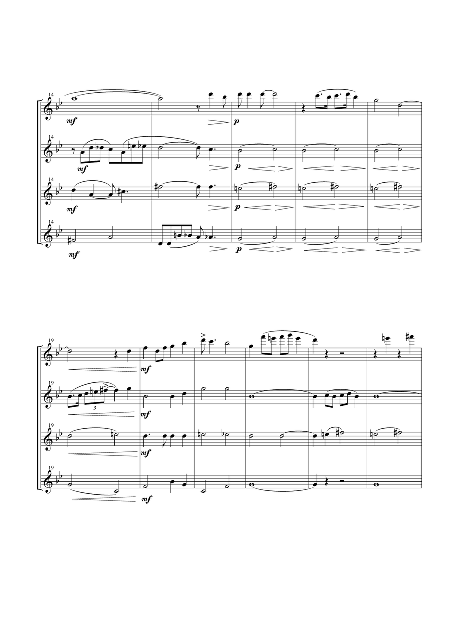 Summertime Woodwind Quartet scores gallery preview page 5