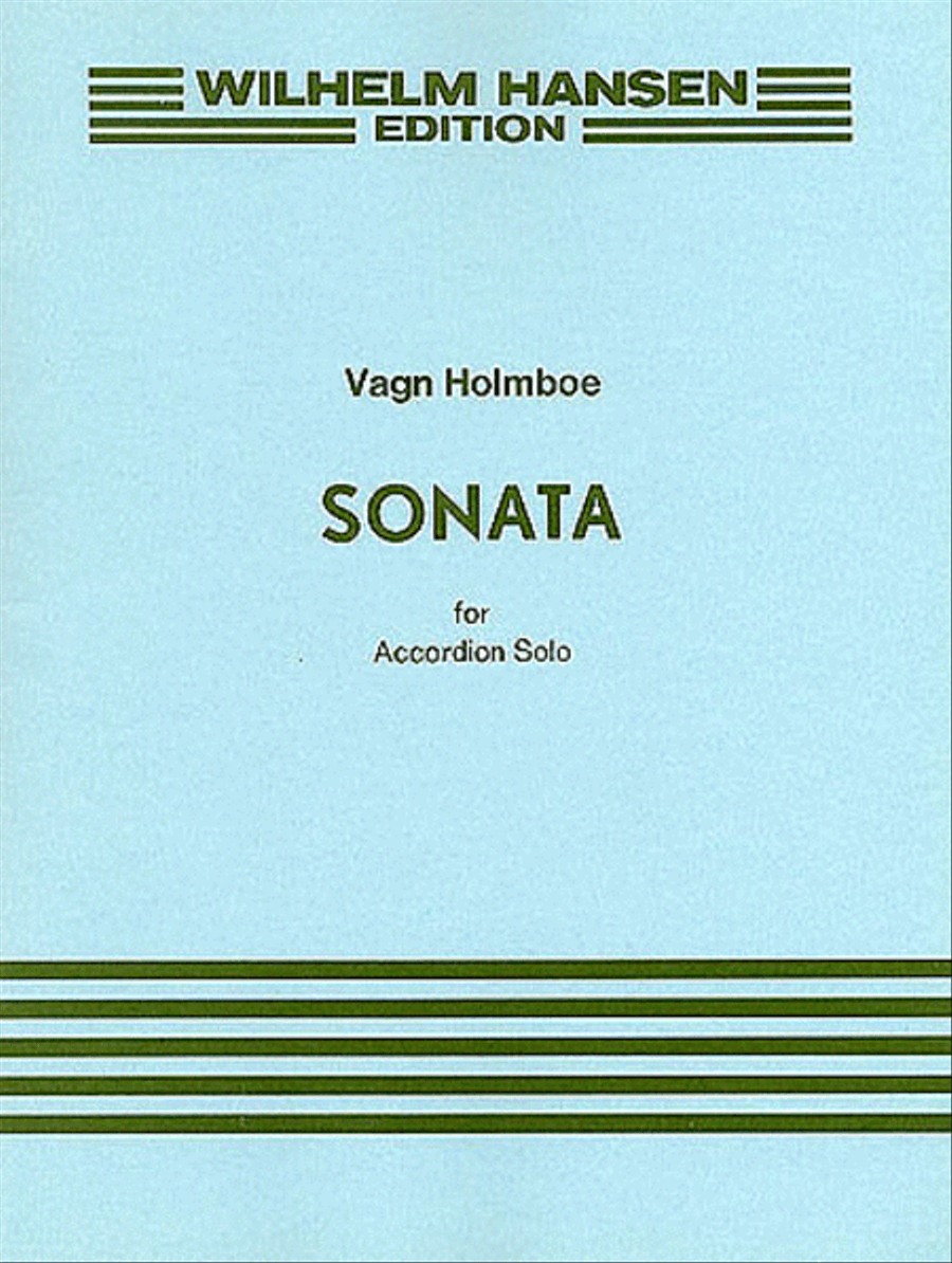 Vagn Holmboe: Sonata For Accordion Op.143a Accordion scores gallery preview page 1