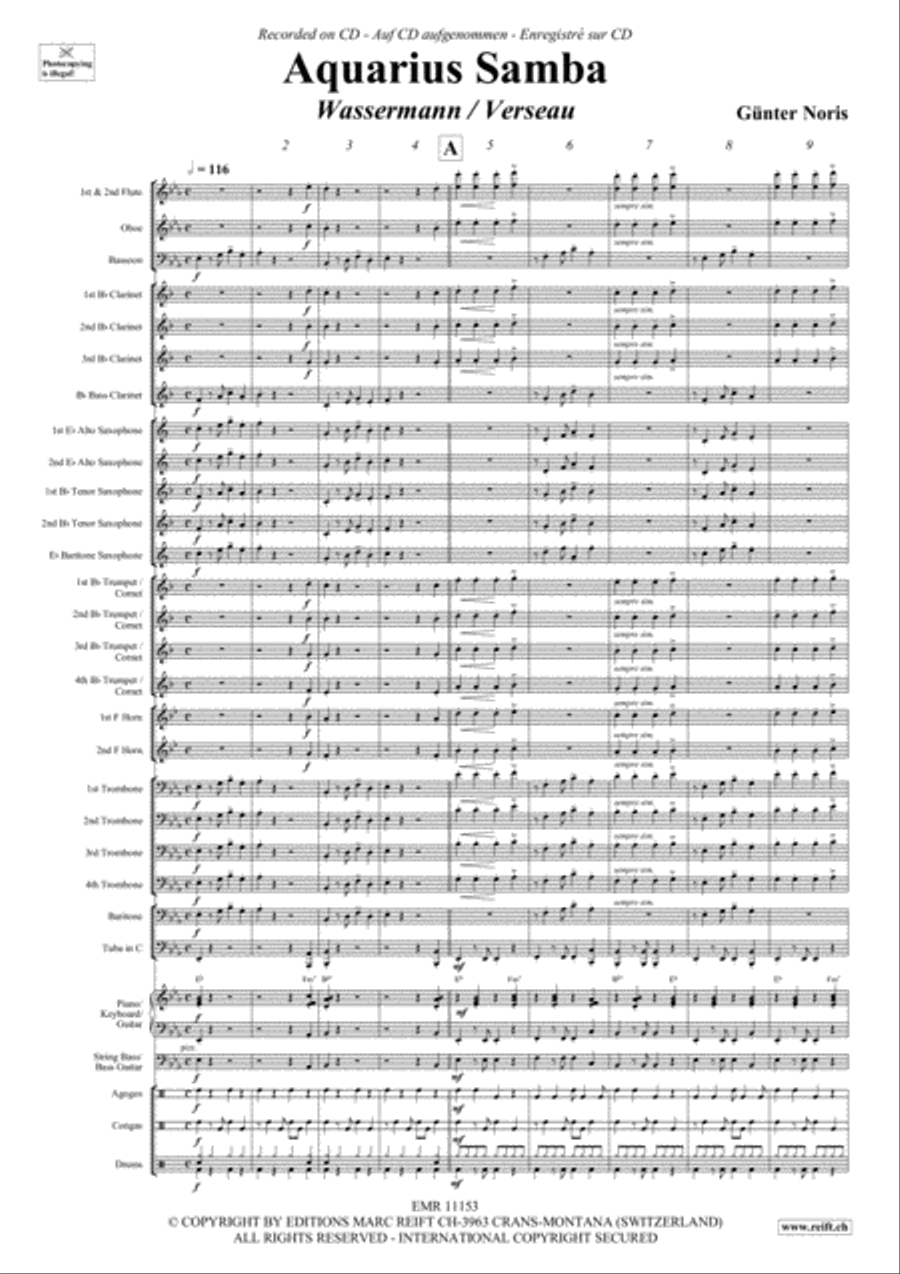 Aquarius Samba Concert Band scores gallery preview page 4