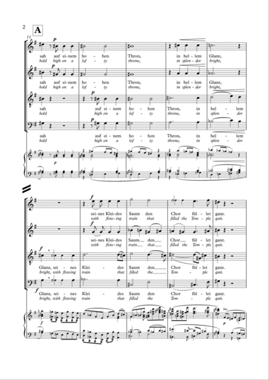 Sanctus (The vision of Isaiah) Opus 73 Choir scores gallery preview page 4