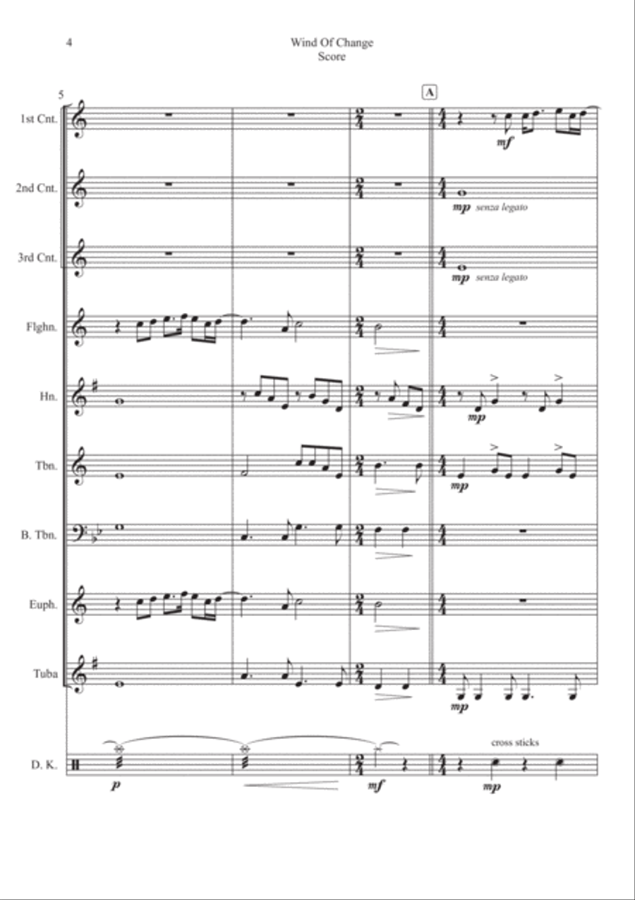 Wind Of Change Wind Of Change Brass Ensemble scores gallery preview page 4
