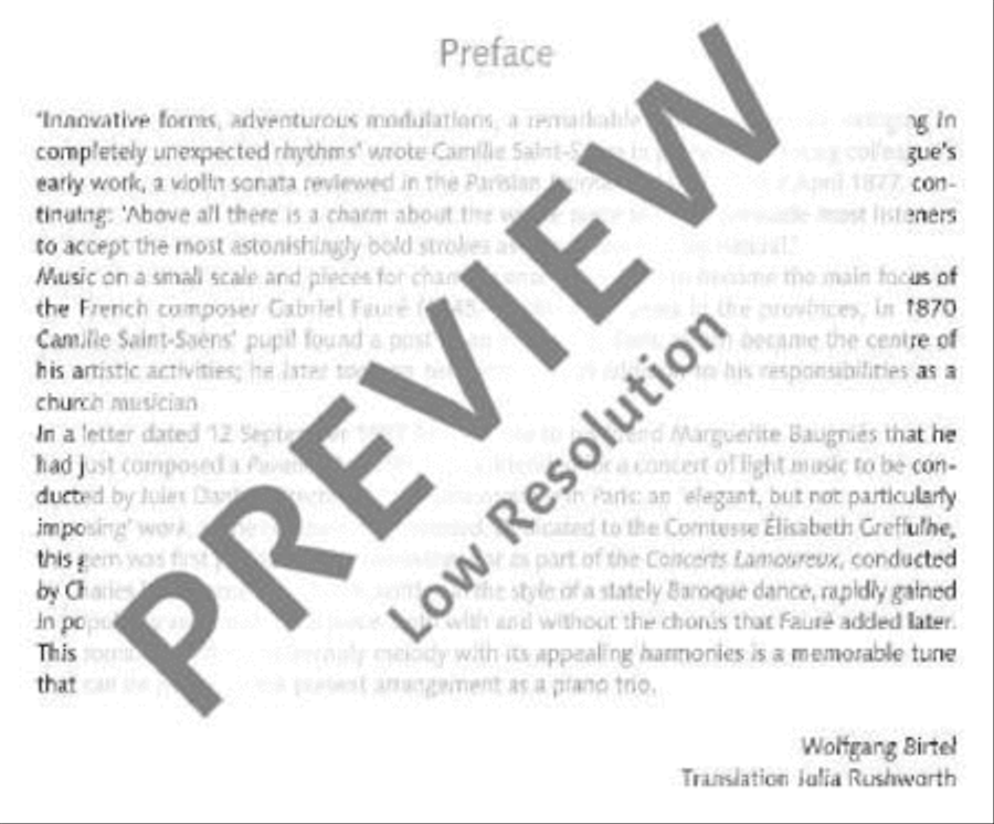 Pavane Piano Trio scores gallery preview page 3