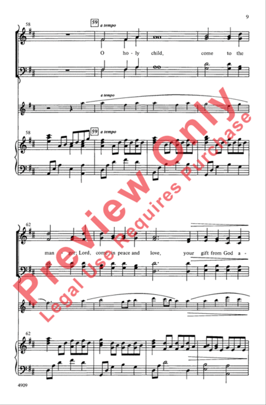Advent Gift 4-Part scores gallery preview page 9