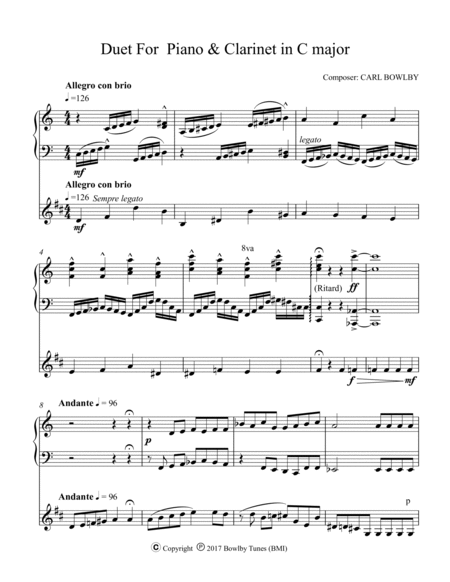 Duet for Piano and Clarinet