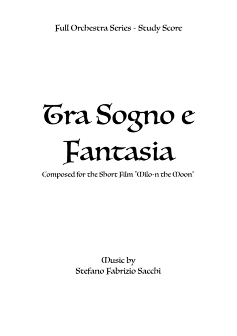 Tra Sogno e Fantasia Full Orchestra scores gallery preview page 1