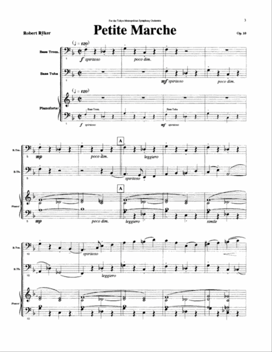 Petite March Brass Duet scores gallery preview page 4