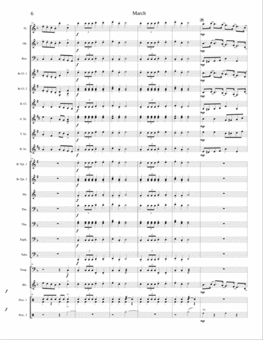 March From The Nutcracker Suite for Concert Band Concert Band scores gallery preview page 6