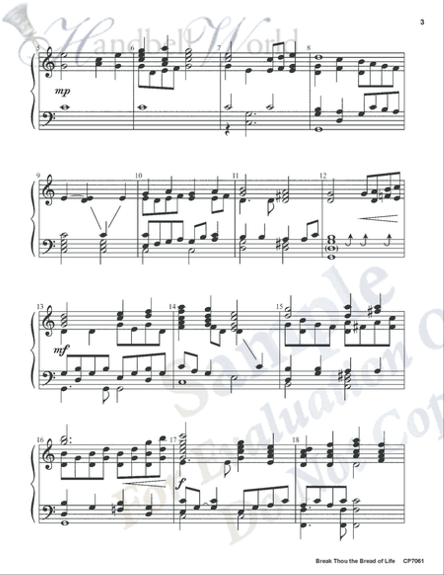 Break Thou the Bread of Life 5-Octaves scores gallery preview page 6