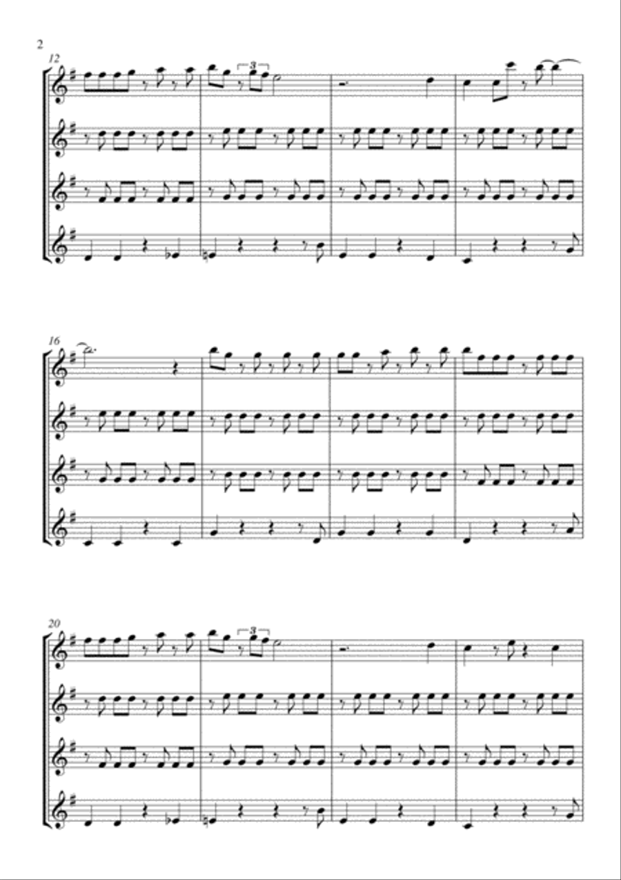 I'm Yours I'm Yours Woodwind Quartet scores gallery preview page 3