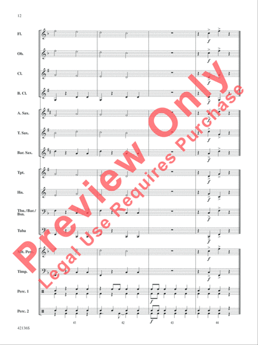 Samba de Soleil Concert Band scores gallery preview page 13