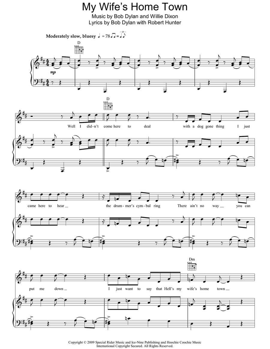 My Wife's Home Town Acoustic Guitar scores gallery preview page 1