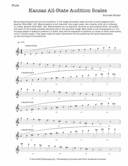 Kansas All-State Scales - FLUTE
