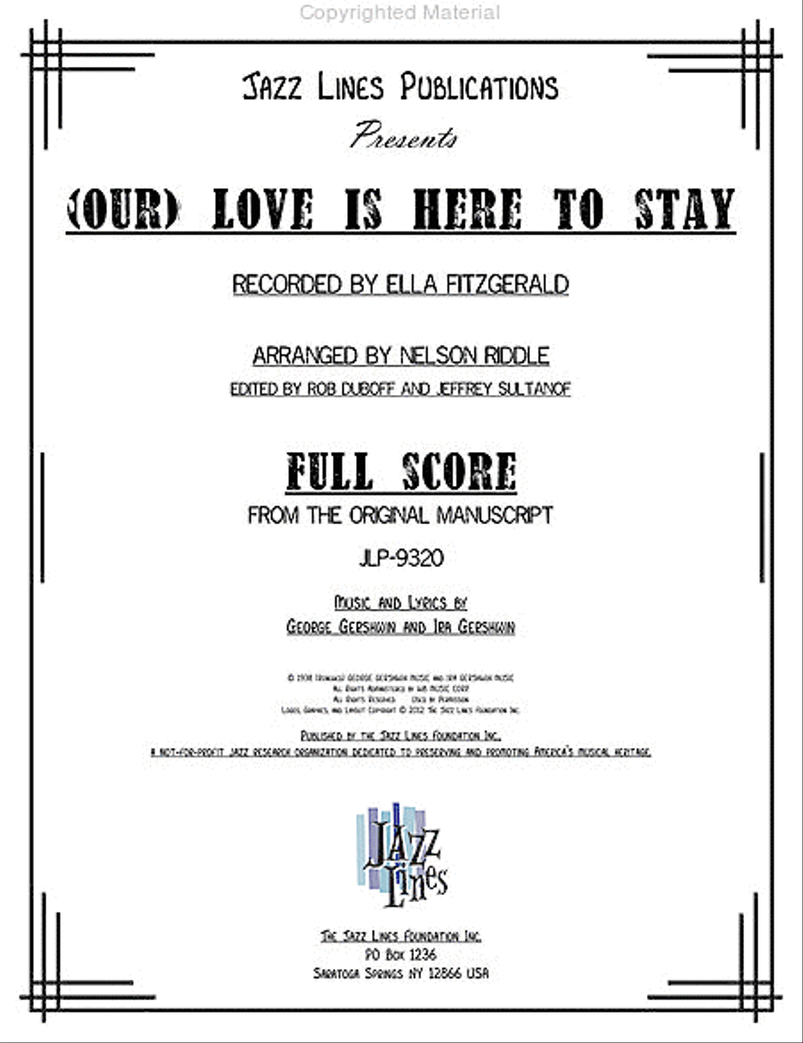 (Our) Love Is Here To Stay Orchestra scores gallery preview page 2