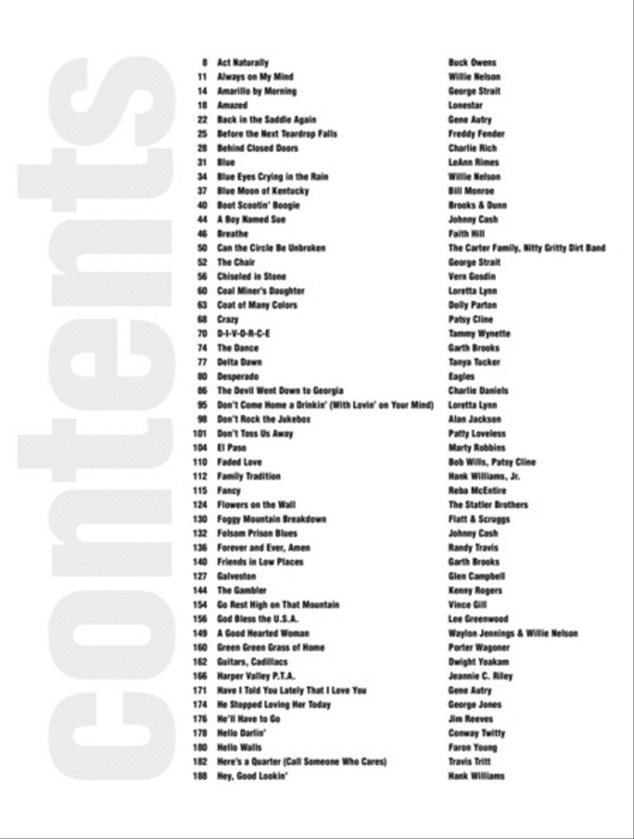 CMT's 100 Greatest Country Songs Electric Guitar scores gallery preview page 2