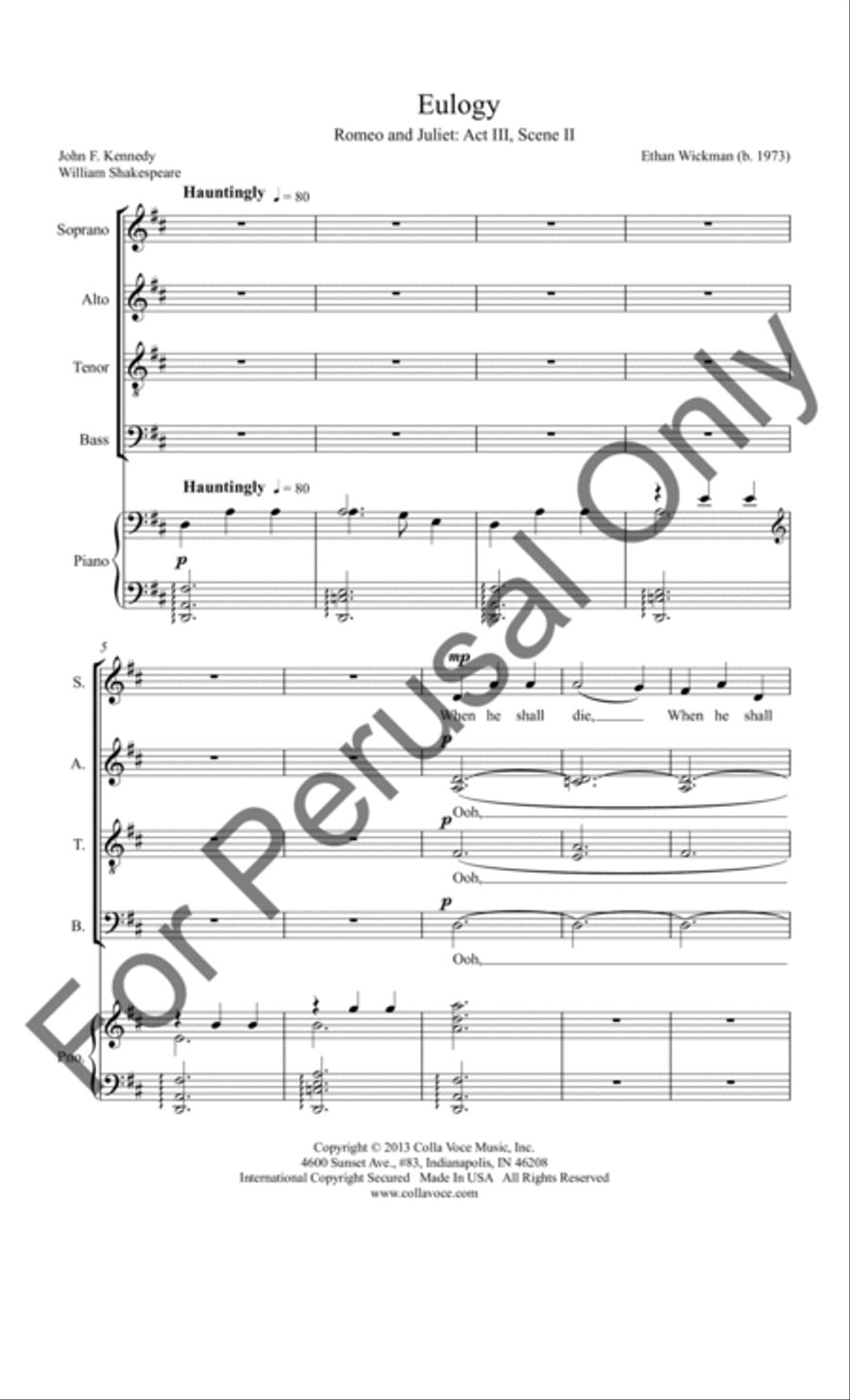 Eulogy 4-Part scores gallery preview page 2