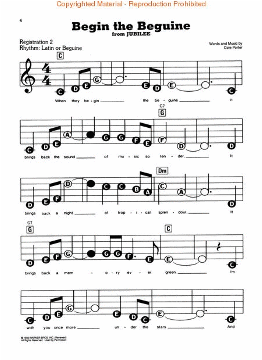 Best of Cole Porter Electronic Keyboard scores gallery preview page 2