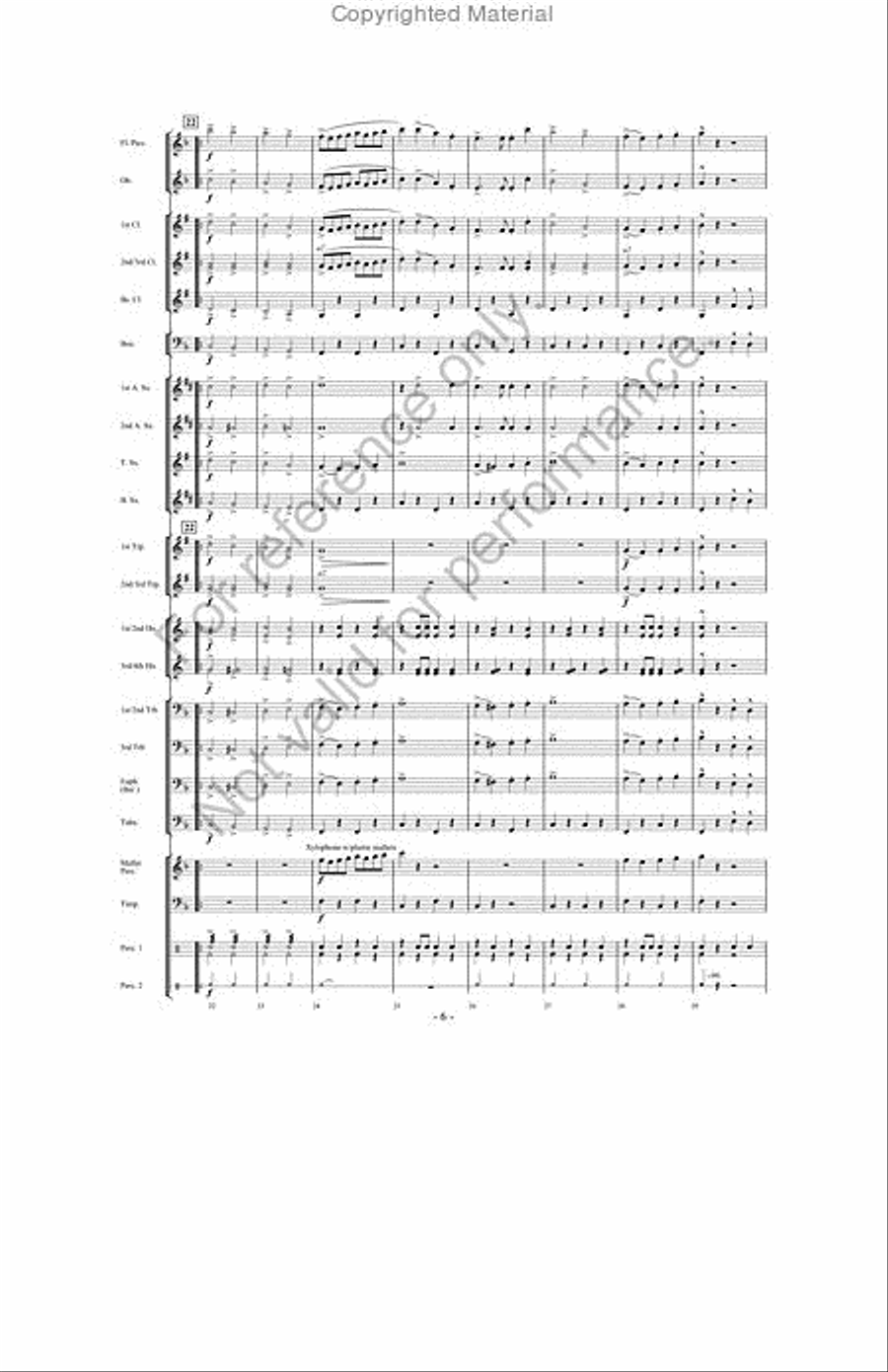 March Jubilee Concert Band scores gallery preview page 5