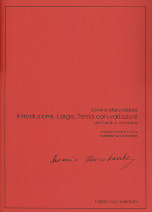 Book cover for Introduzione, Largo, Tema Con Variazioni