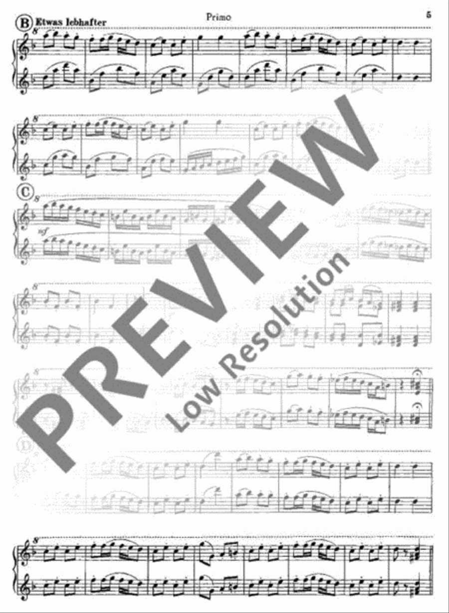 Slavonic Dances with Variations Piano Duet scores gallery preview page 6