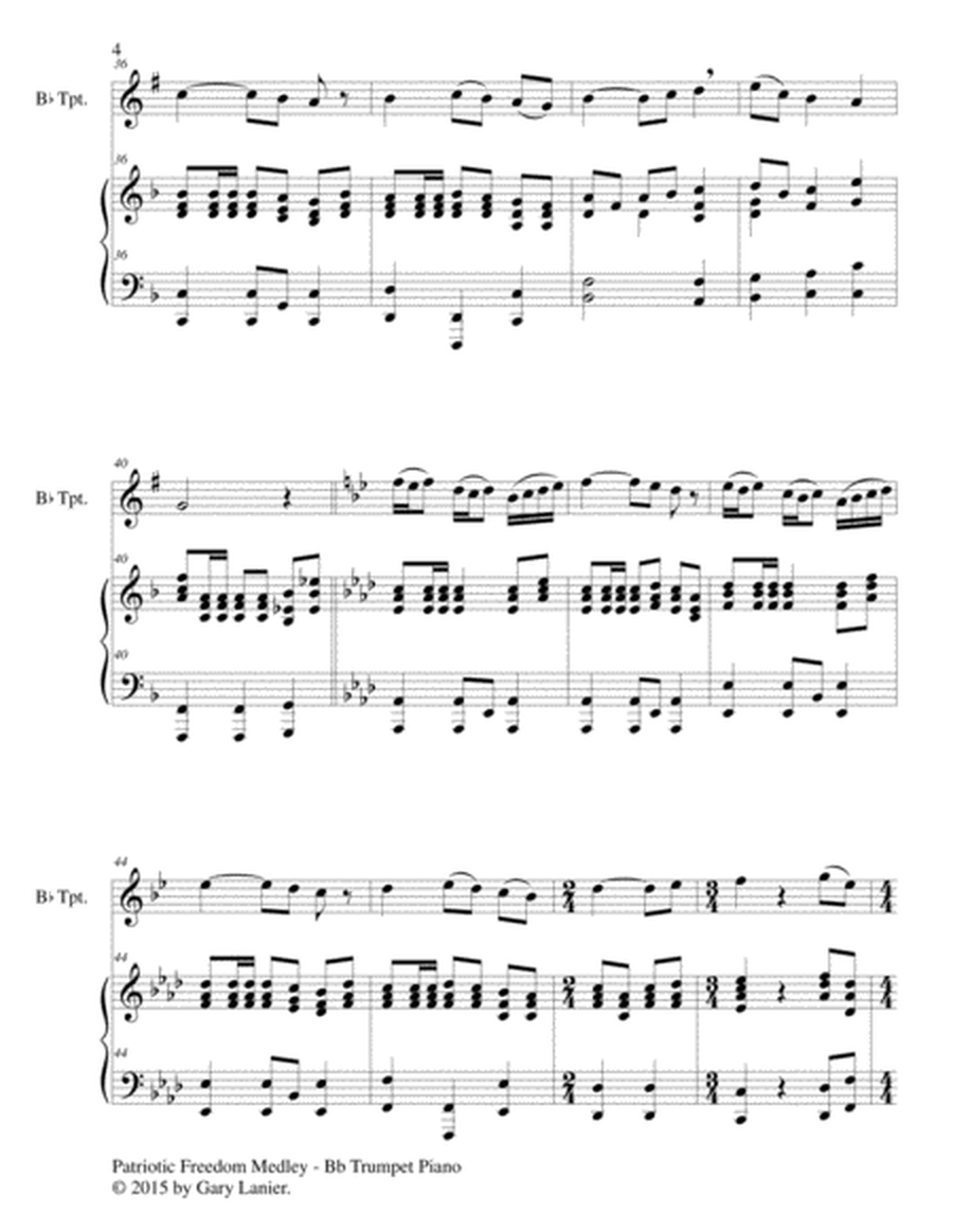 PATRIOTIC FREEDOM MEDLEY (Duet – Bb Trumpet and Piano/Score and Parts) image number null