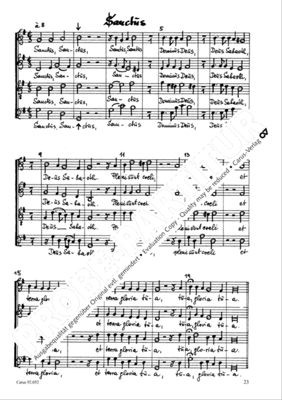 Missa canonica 4-Part scores gallery preview page 24