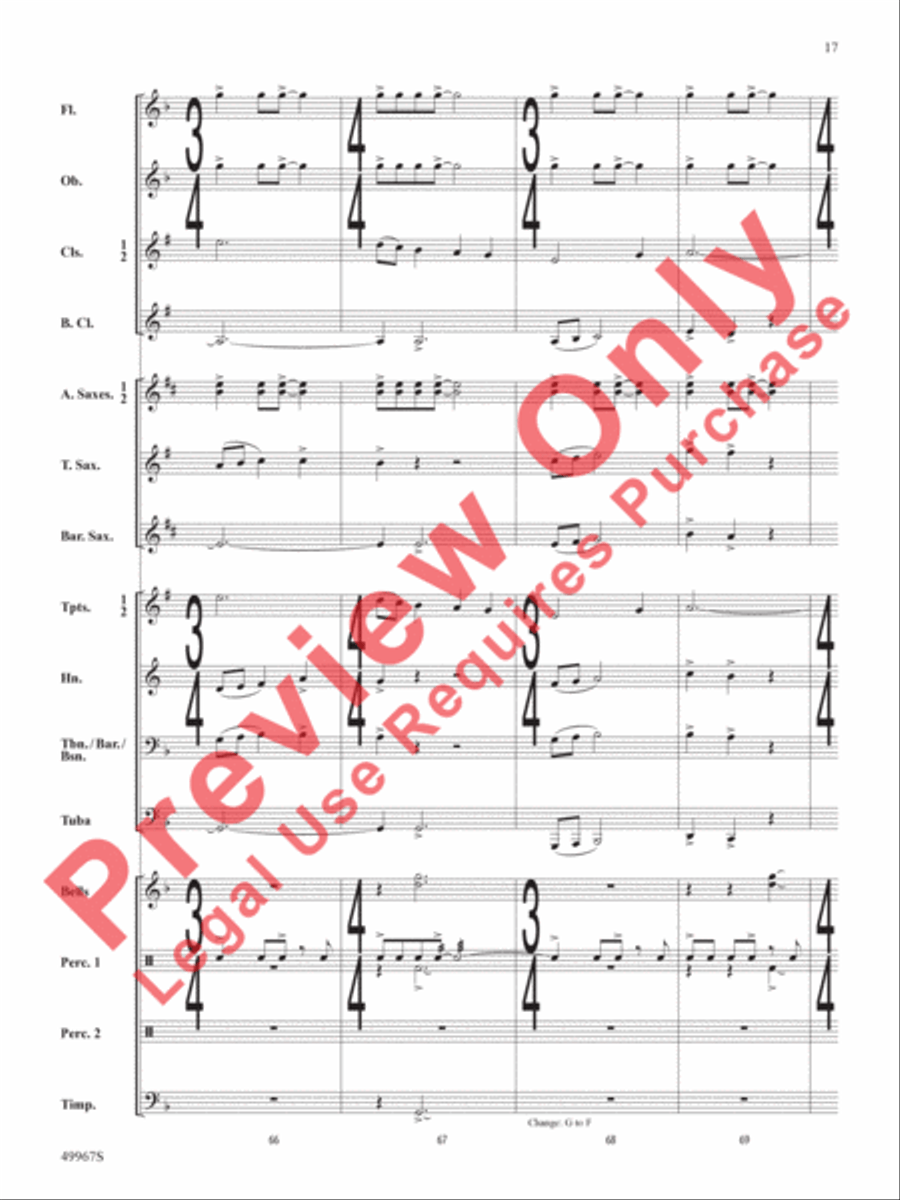 Once Upon a Time Signature Concert Band scores gallery preview page 18