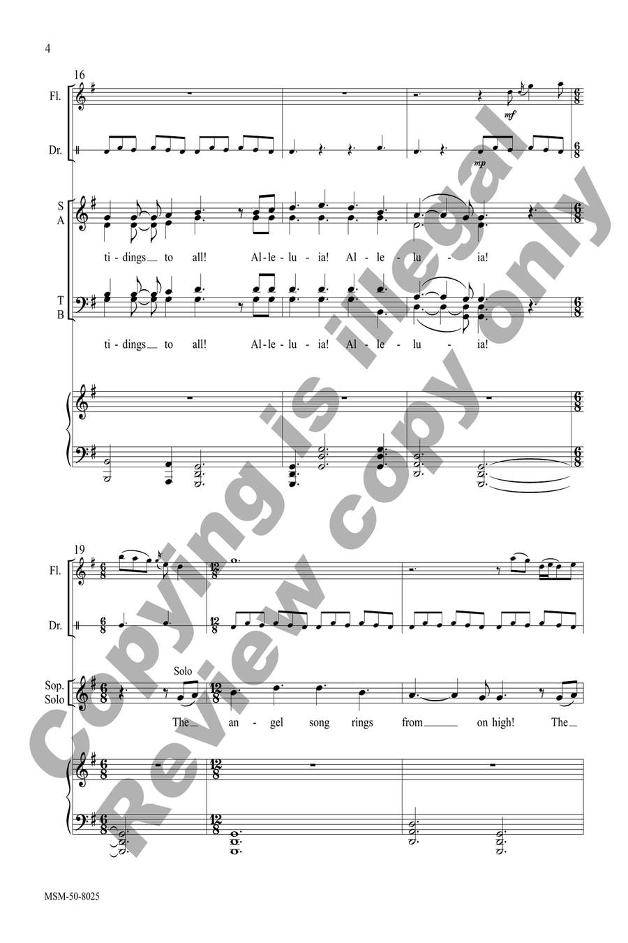Alleluia! (Full/Choral Score) 4-Part scores gallery preview page 4