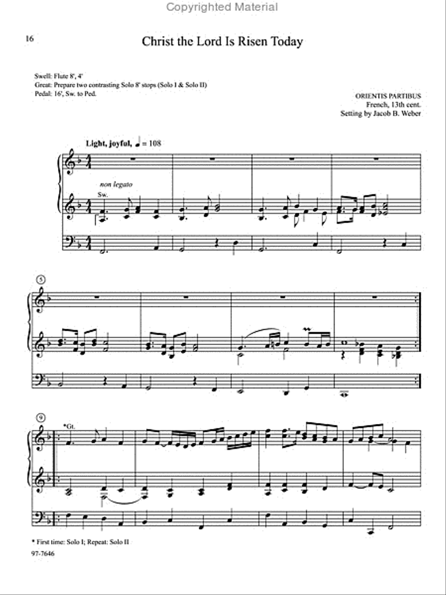 Easter Mosaics Organ scores gallery preview page 6
