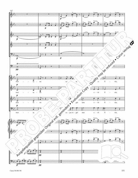 Messa a 4 voci con orchestra ("Messa di Gloria"). Arrangement for chamber orchestra arr. Joachim Linckelmann
