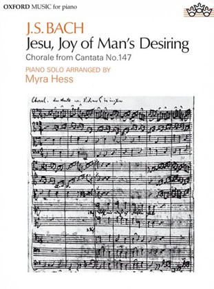 Book cover for Jesu Joy Of Mans Desiring Piano Solo