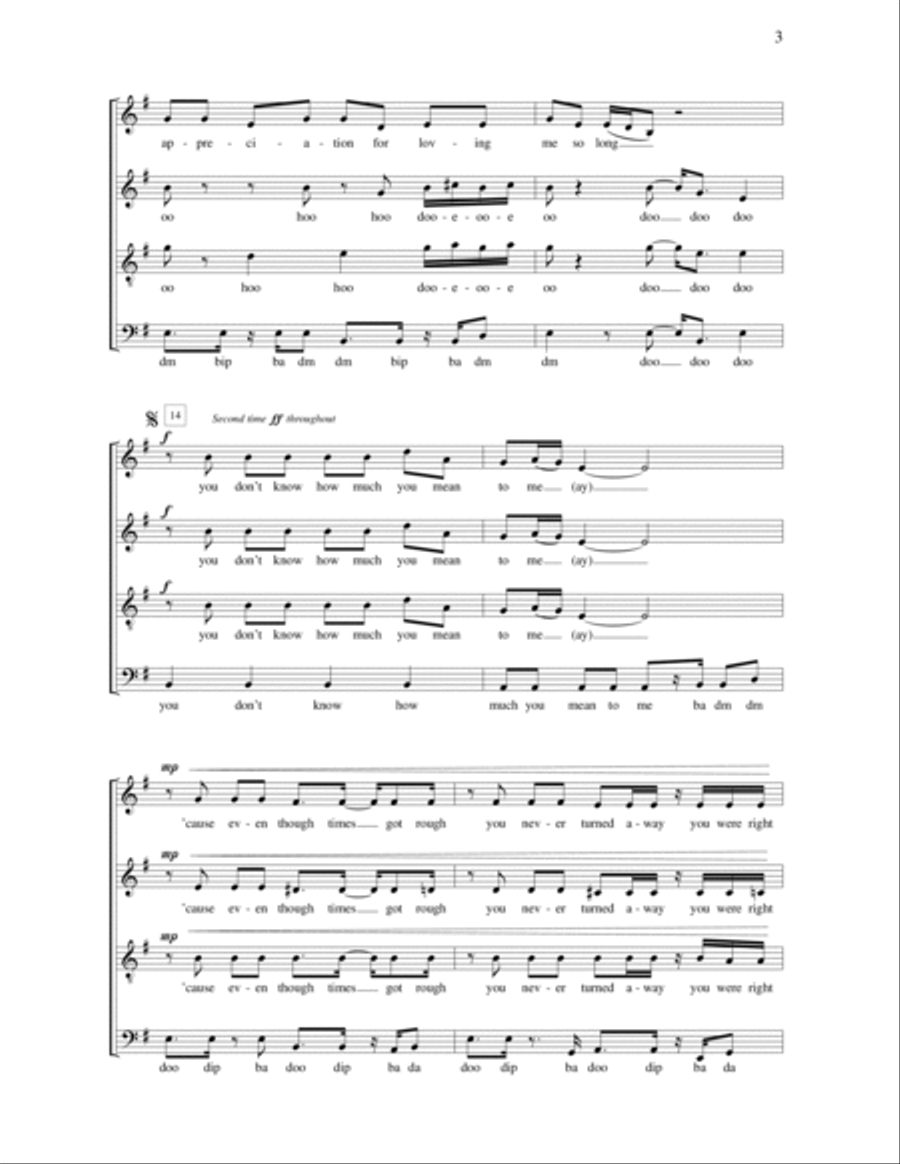 Thank You Thank You 4-Part scores gallery preview page 3