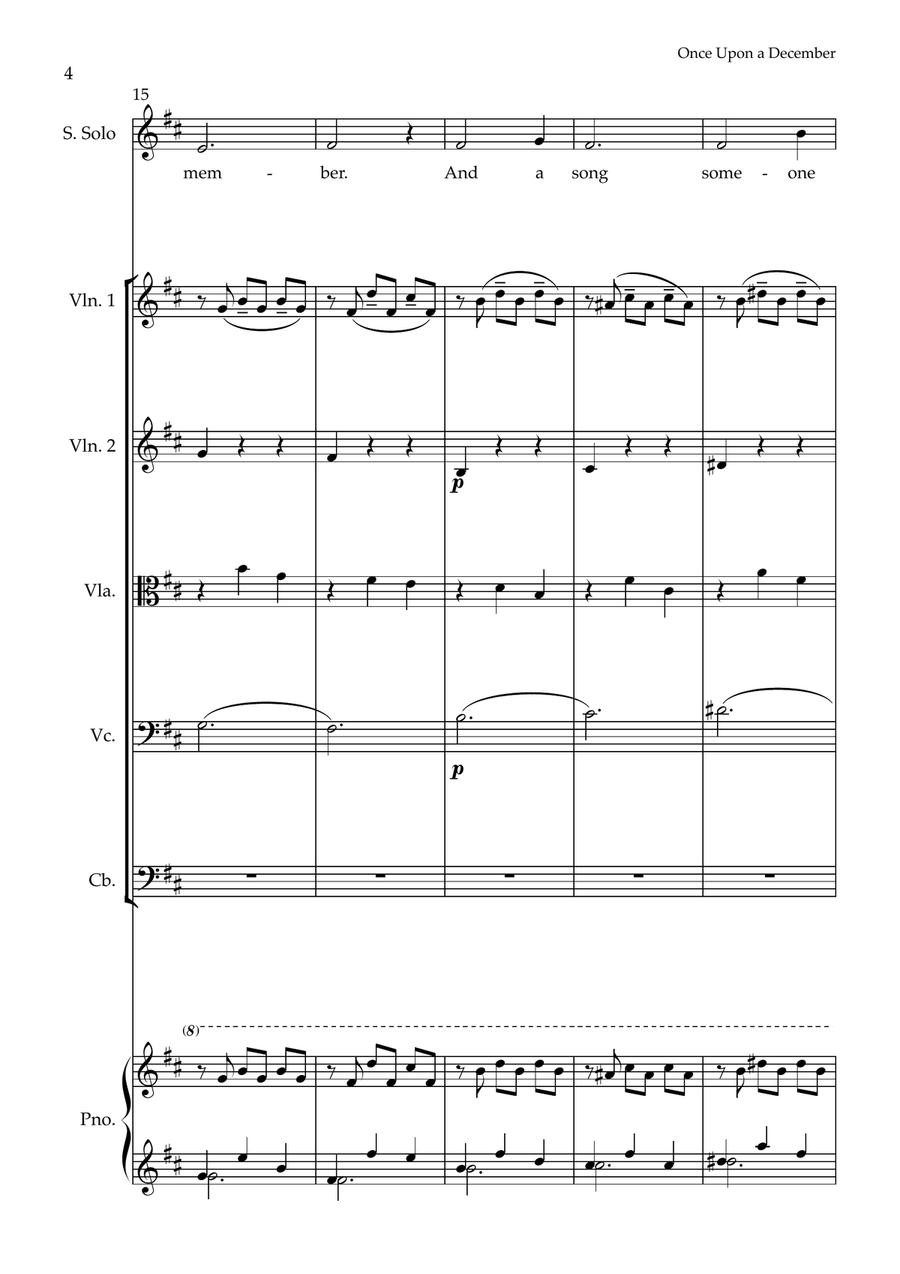 Once Upon A December Large Ensemble scores gallery preview page 4