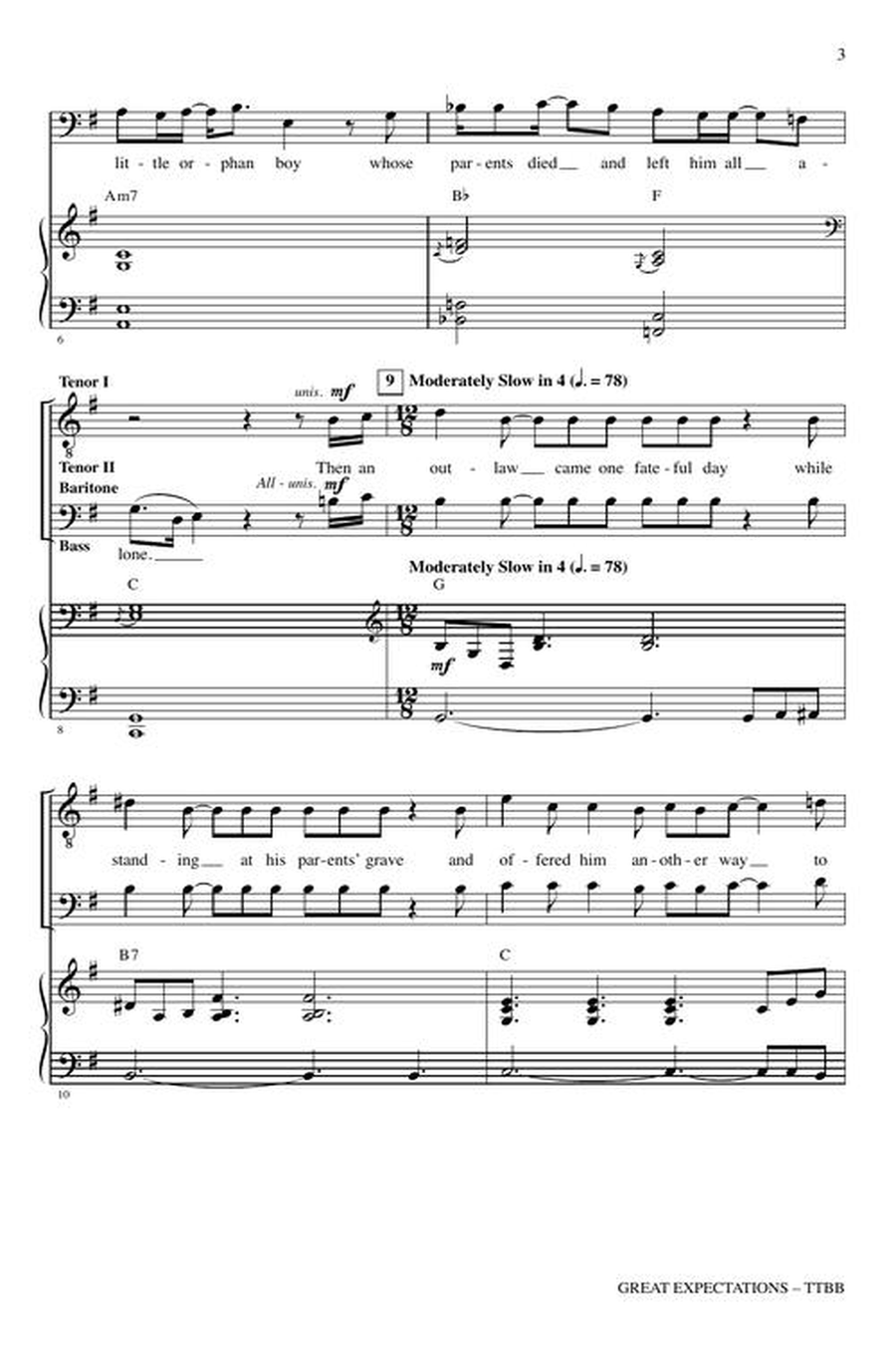 Great Expectations Great Expectations TTBB scores gallery preview page 4