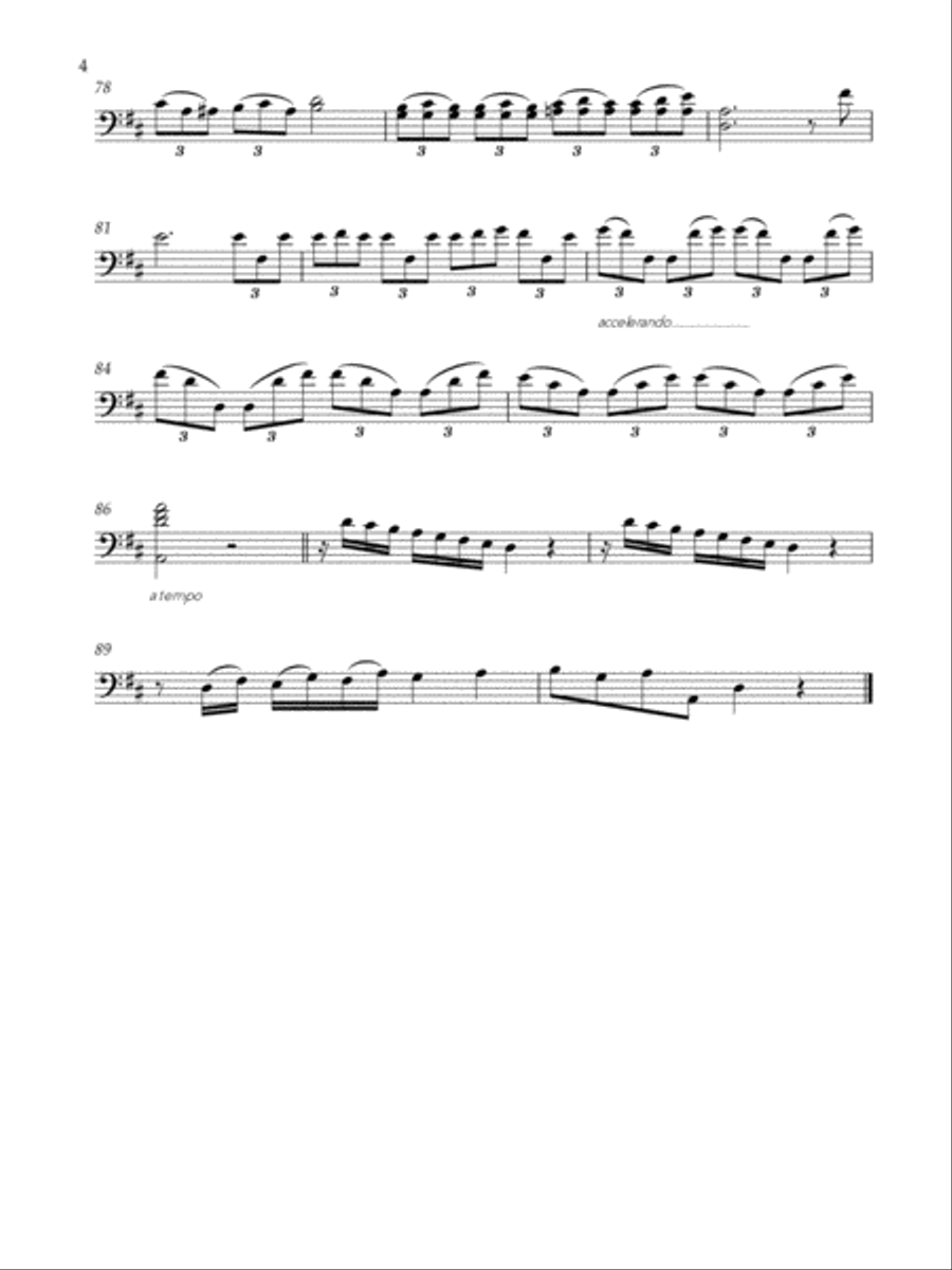 Concert for violone and orchestra (Double Bass) Double Bass scores gallery preview page 6