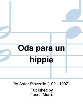 Book cover for Oda para un hippie