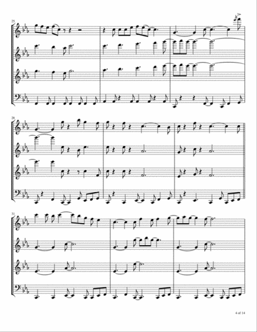 Hypnotized Woodwind Quartet scores gallery preview page 5