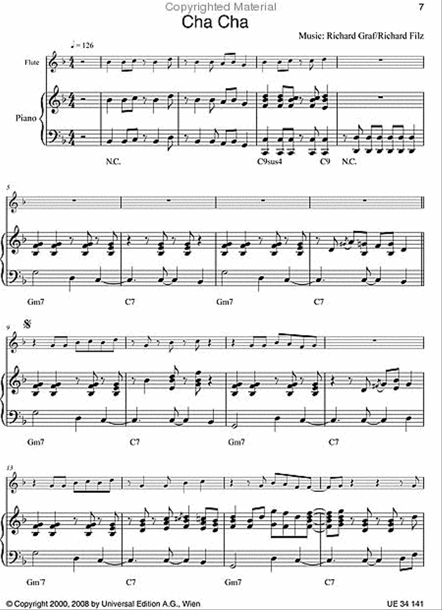 Cuba - Play Along Flute Chamber Music scores gallery preview page 4