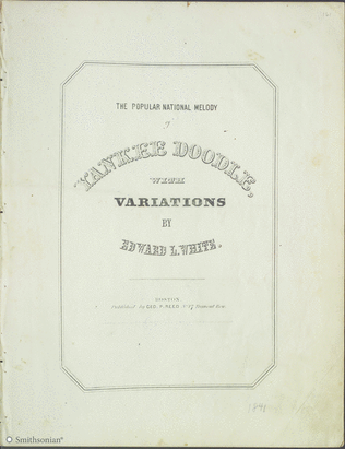 Book cover for Yankee Doodle with Variations