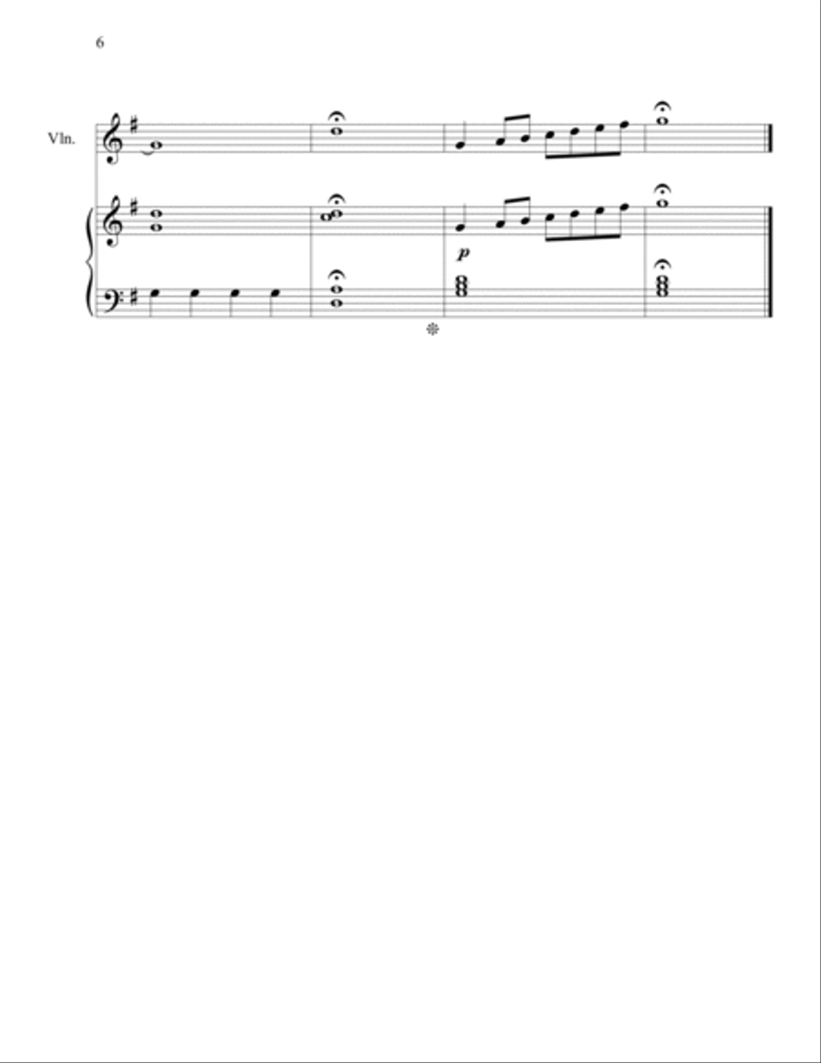 Hymn Duets for Everyone: Piano & Violin Duets String Duet scores gallery preview page 6