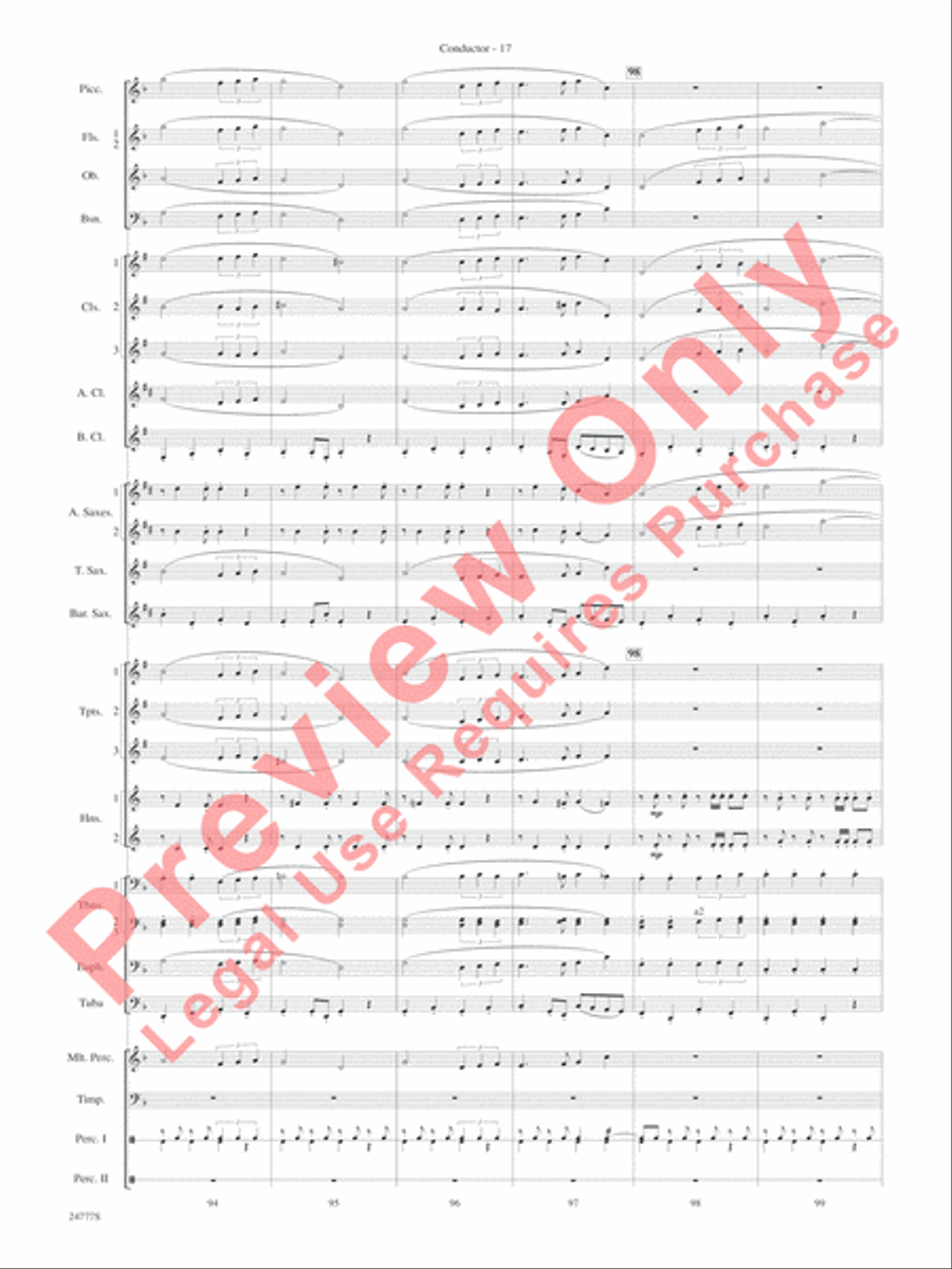 Harry at Hogwarts (from Harry Potter and the Goblet of Fire) Concert Band scores gallery preview page 19