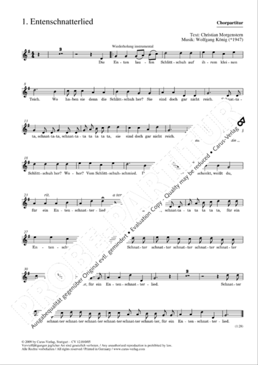 Morgensternlieder Choir scores gallery preview page 3