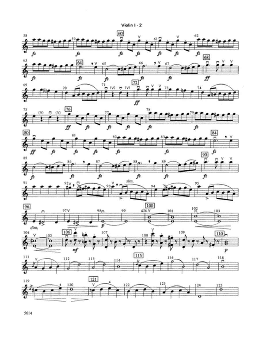 Rosamunde Overture, Opus 26: 1st Violin